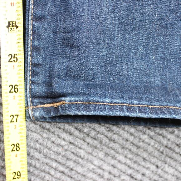 Levi’s Slimming Skinny Womens W31x27 Blue Mid Rise Stretch Denim - Picture 10 of 11